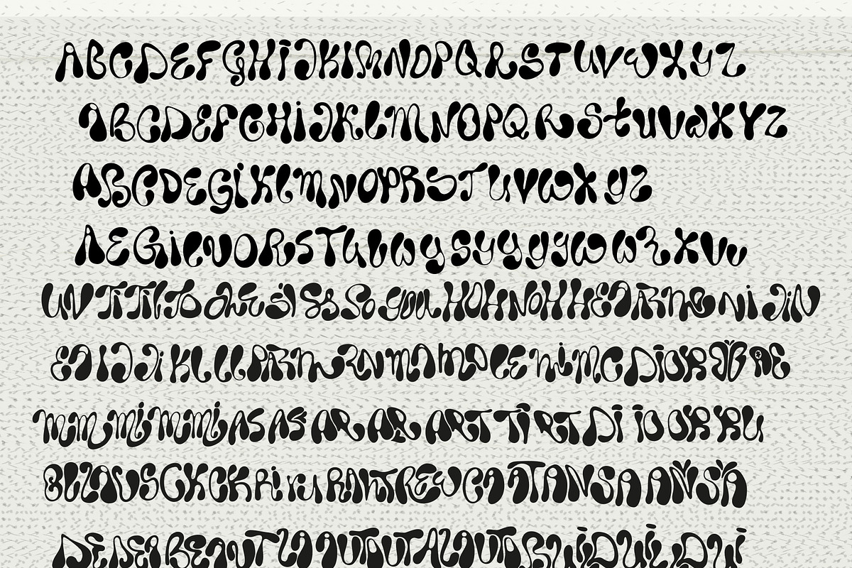 Rendi Wendy a chunky trippy font, a Font by ana & yvy (Photo 12 of 13)