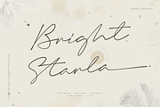 Bright Starla - Handwritten Script, a Script Font by Namara Creative Studio (Thumbnail 1 of 13)