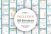 50 Invoice Templates Canva Editable, a Templates & Theme by TemplateCastleStore (Thumbnail 4 of 10)