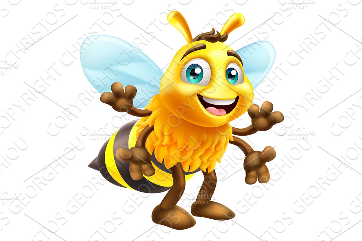 Honey Bumble Bee Cartoon Bumblebee, an Animal Illustration by Christos Georghiou