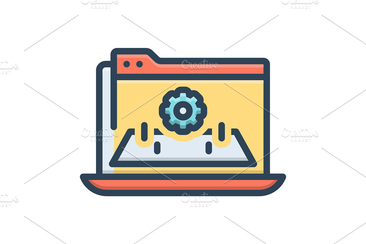 Platform interface color icon, a Duotone Icon by Creative priyanka
