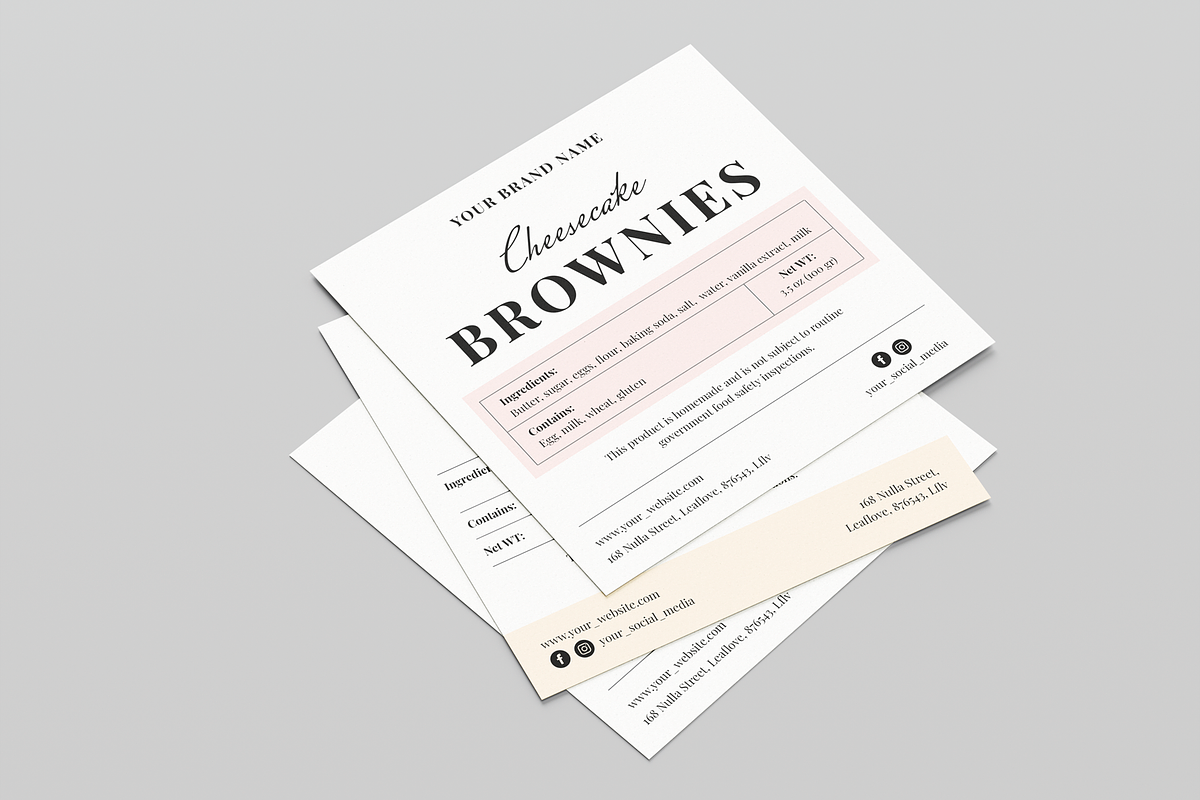 Cottage Food Label, a Stationery Template by Leaflove (Photo 5 of 8)