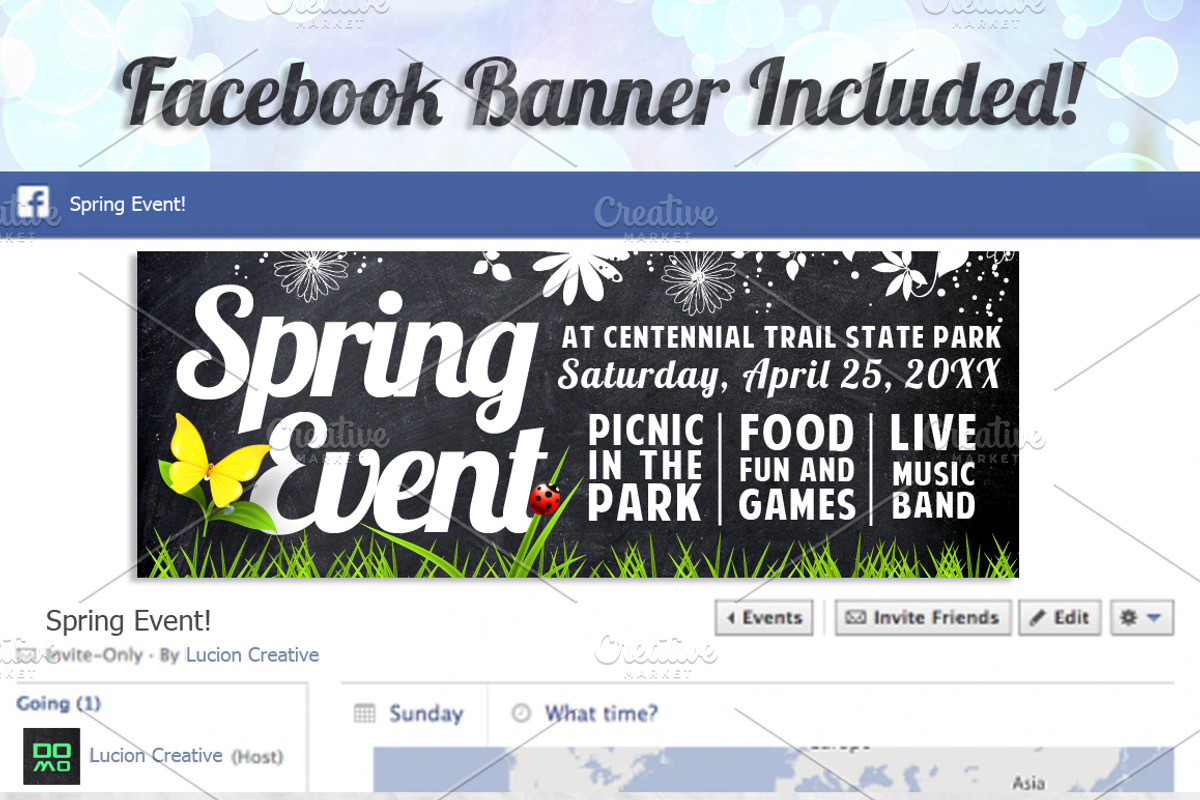 Chalk Spring Flyer, a Flyer Template by SkyvaraSupply (Photo 2 of 3)