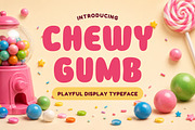 Chewy Gumb - Playful Display Font, a Sans Serif Font by Vesvocrea (Thumbnail 1 of 10)