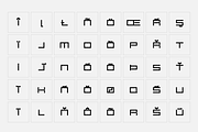 Carbon - Square font, a Font by SelfBuild Type (Thumbnail 9 of 15)