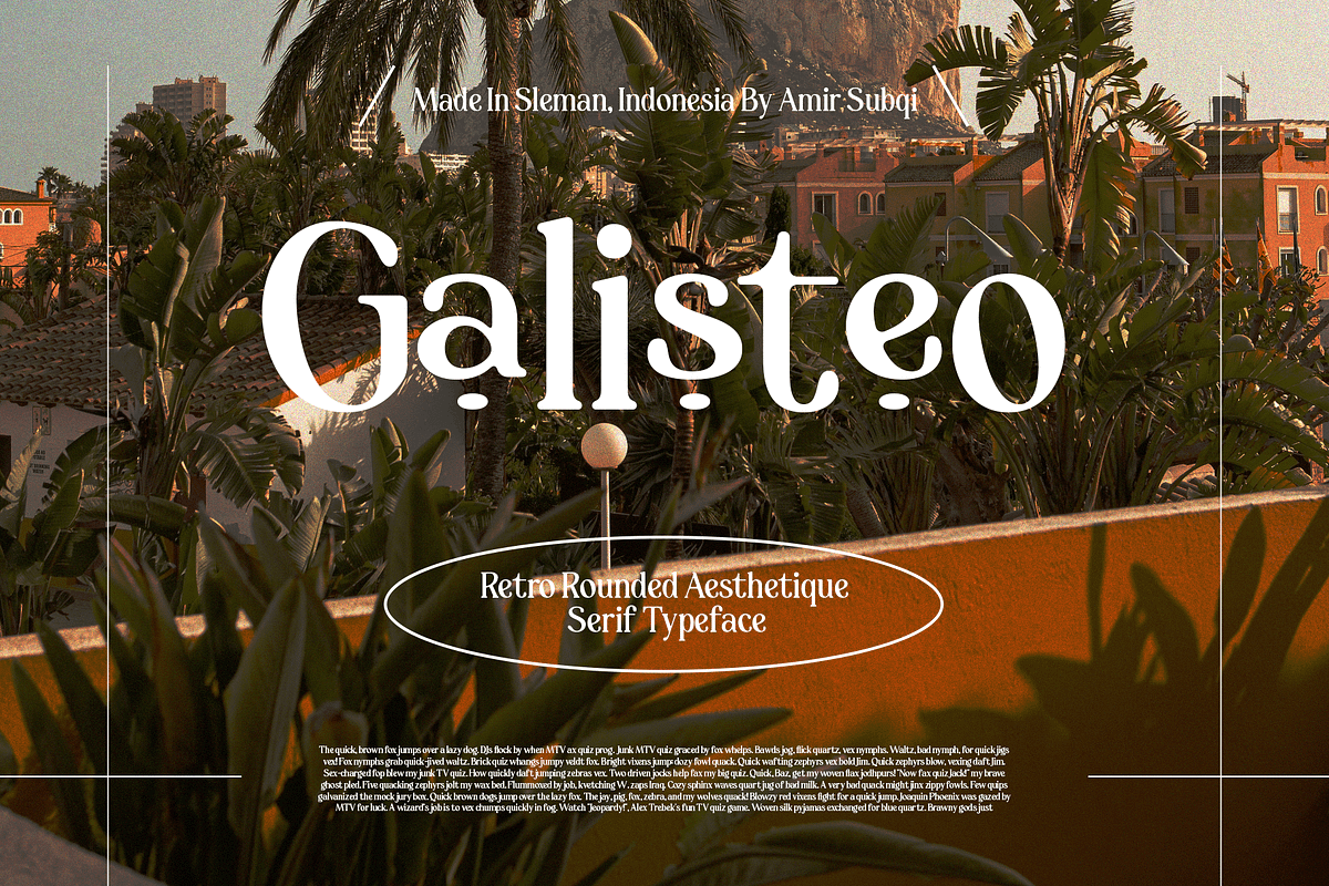 Galisteo, a Serif Font by Subqi Std (Photo 1 of 9)
