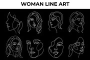 Minimalist woman face line art, a Person Illustration by nandinigraphics (Thumbnail 2 of 3)