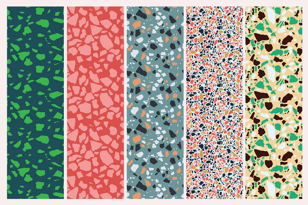 Terrazzo Vectorial Patterns, a Pattern Graphic by Bouchard Designs (Photo 3 of 7)