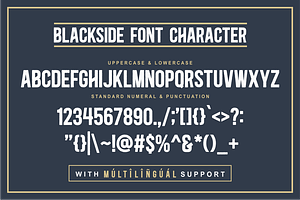 Blackside A Vintage Font