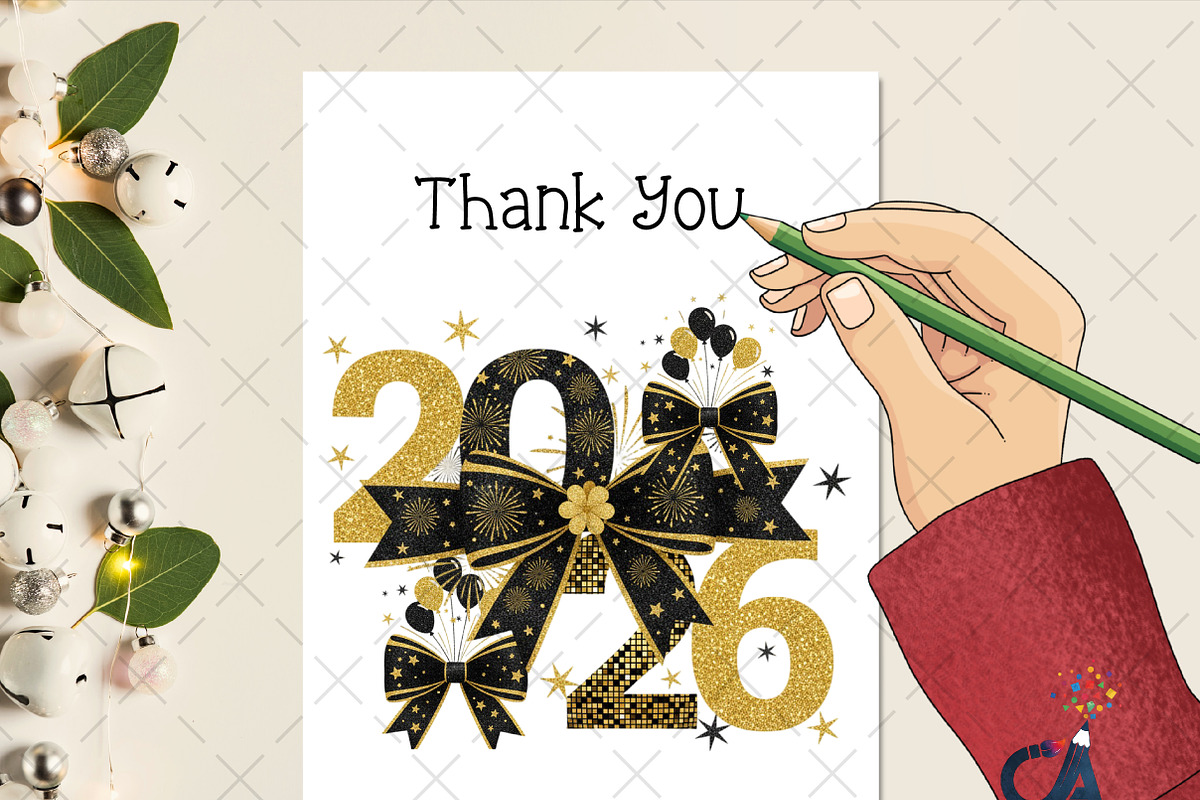 Happy New Year 2026 Coquette PNG, an Illustration by Creative Art (Photo 2 of 6)