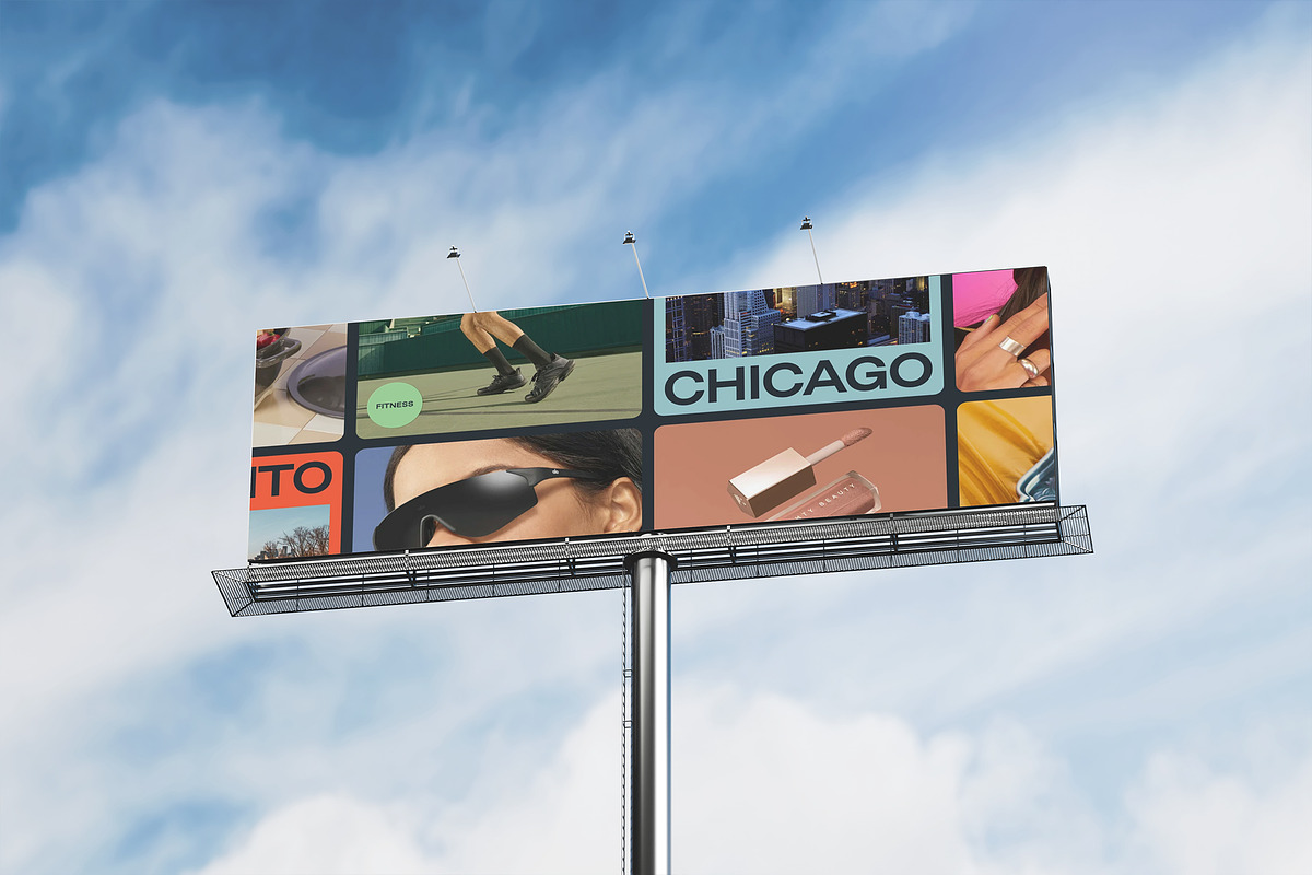 Billboard Mockup Set Wide ST03, an Advertising Mockup by Croma Studio (Photo 4 of 6)