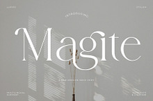 Magite - A New Modern Serif Font