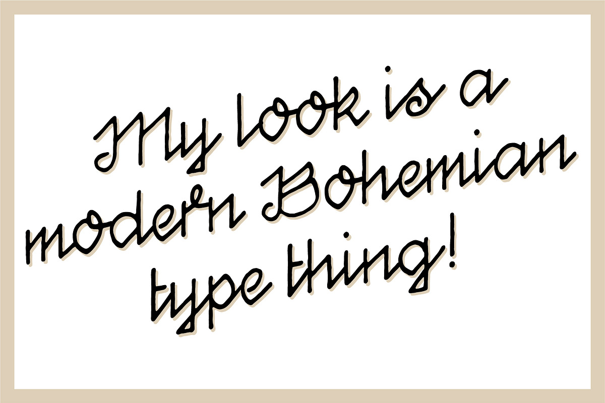Bohemian Wise Script preview 2