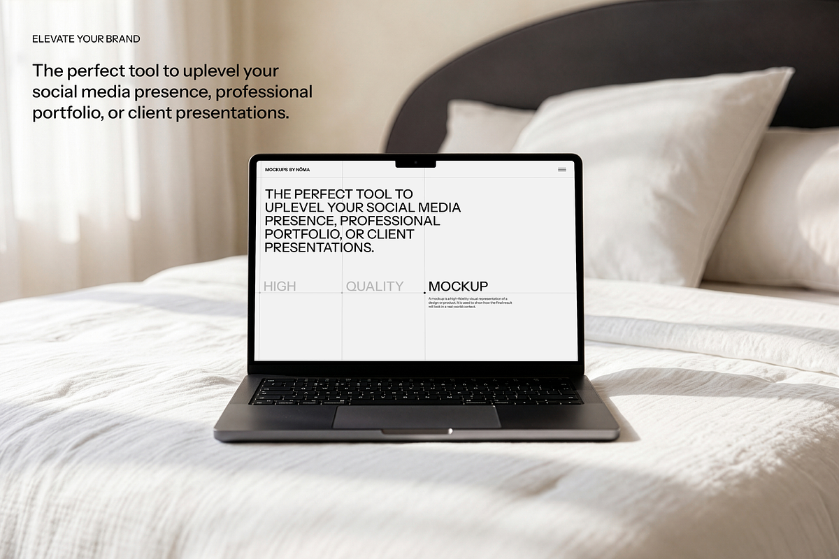 Premium MacBook Mockup Set, a Mac Mockup by The Noma Studio (Photo 3 of 7)