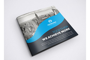 Square Bifold Brochure Template