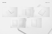 A4 Notebook Mockup Set (square holes, a Stationery Template by creatsy5 (Thumbnail 2 of 14)