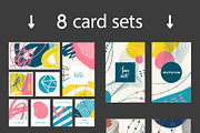 Abstract compositions and cards set, a Pattern Graphic by pixelwerk (Thumbnail 3 of 3)