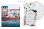 Nautical kids watercolor, a Transportation Illustration by Marina Ermakova (Thumbnail 8 of 12)