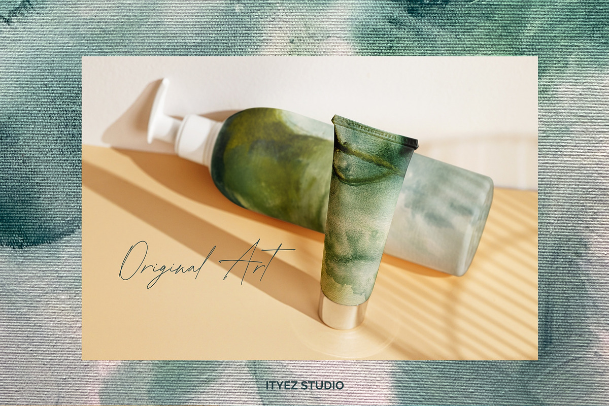 Abstract Green Modern Artwork, a Texture Illustration by Ityez Studio (Photo 12 of 13)