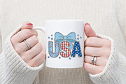 Coquette Patriotic USA PNG, 4th of, an Illustration by Designking (Thumbnail 2 of 4)