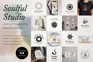 Soulful Studio – Logo & Brand Kit, a Branding & Logo Template by Elibee