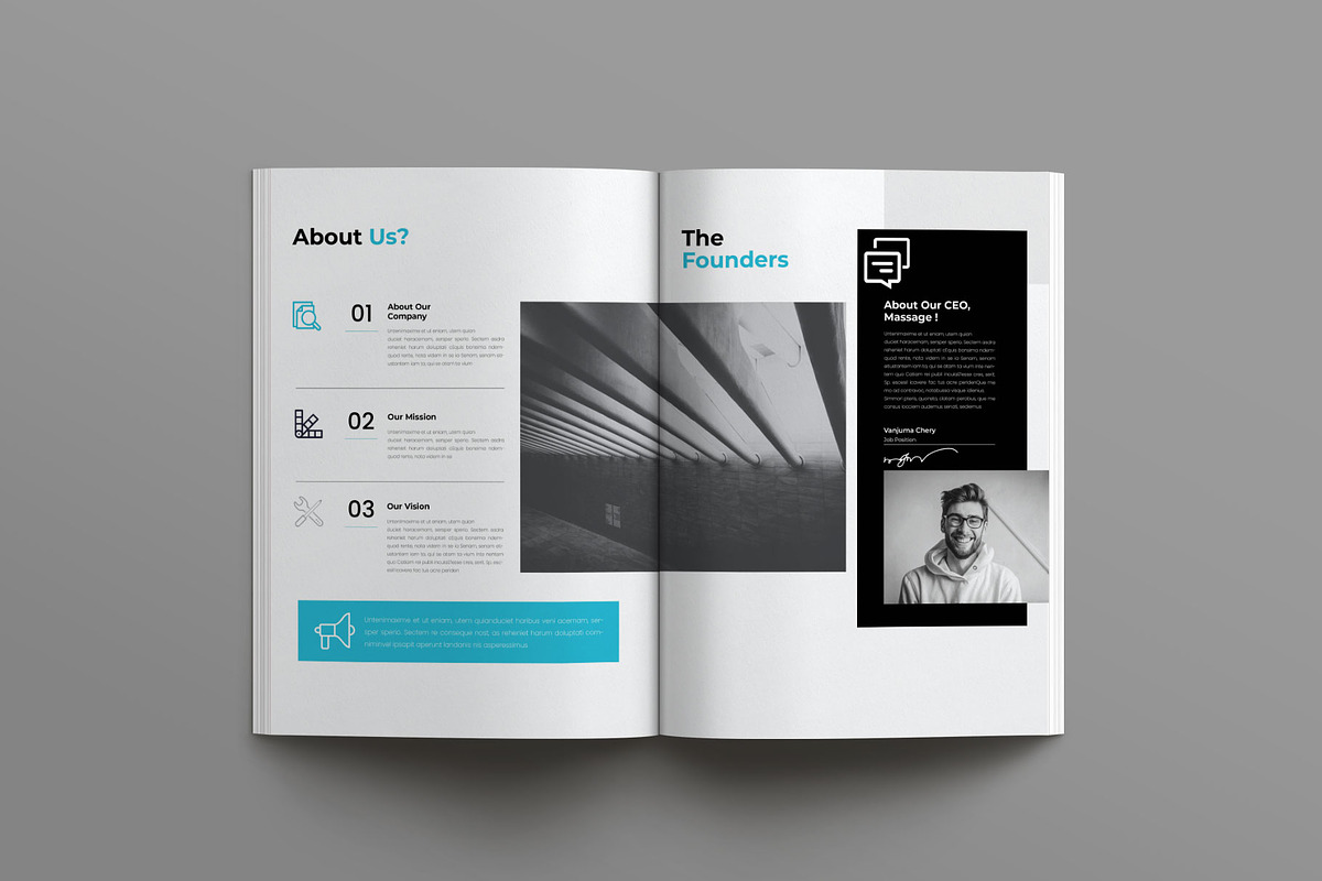 Annual Report Brochure Template, a Brochure Template by Creative-Work (Photo 8 of 8)