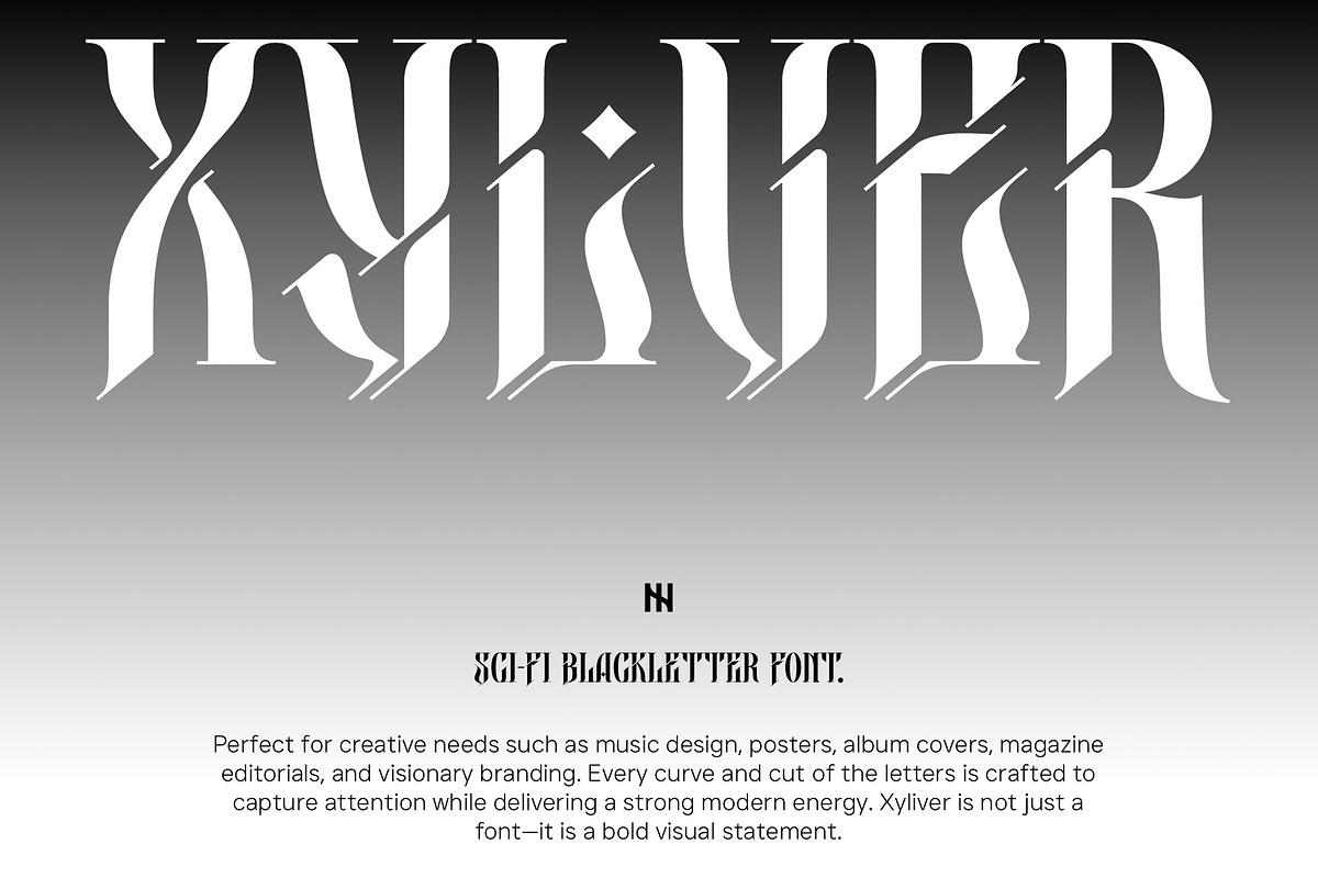 Xylver - Blackletter Font, a Blackletter Font by Inviline.co (Photo 14 of 14)