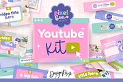 Creative Youtube Branding Kit, a Social Media Template by Design Pixie (Thumbnail 1 of 6)
