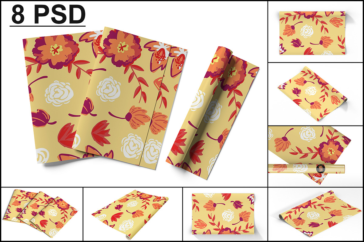 Gift Wrap Mockup, a Product Mockup by GraphicsPixel (Photo 1 of 12)