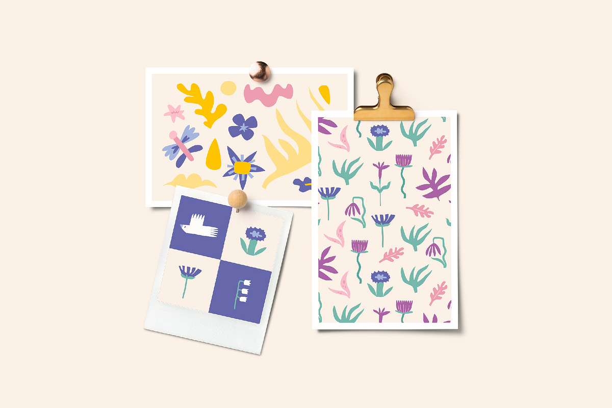 Spring Garden | Clipart + patterns, a Decorative Illustration by katieromanoff_art (Photo 2 of 19)