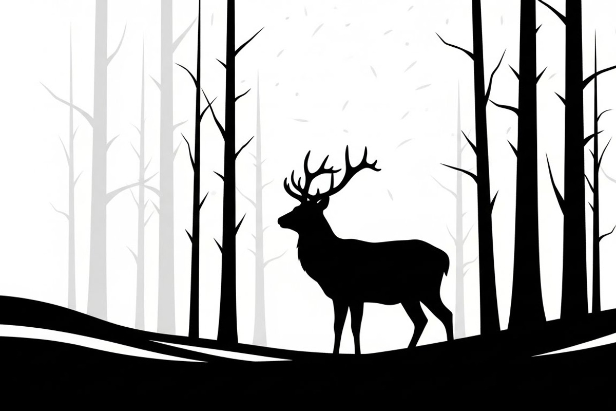 Winter Snow Silhouettes feature, an Illustration by Amazin_art (Photo 4 of 42)