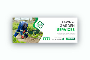 Lawn Garden Service Facebook Cover