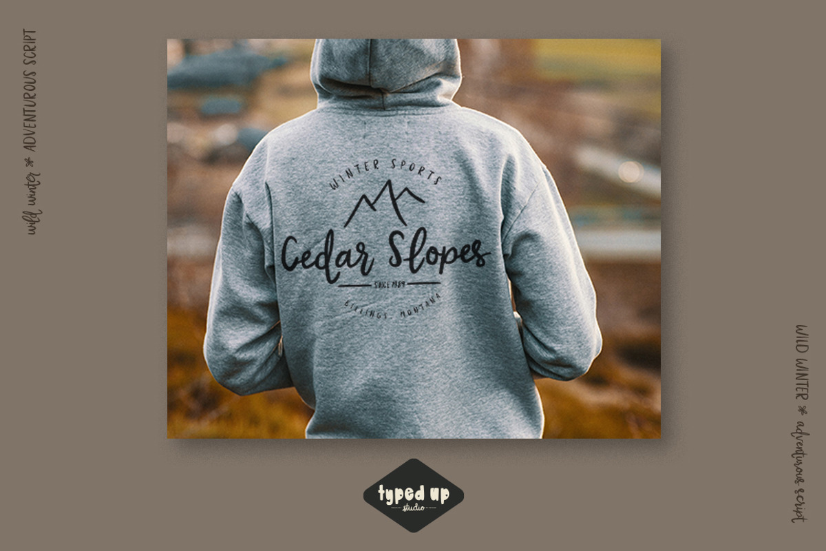 Wild Winter | Extensive Script Font, a Script Font by Typed Up Studio (Photo 13 of 16)