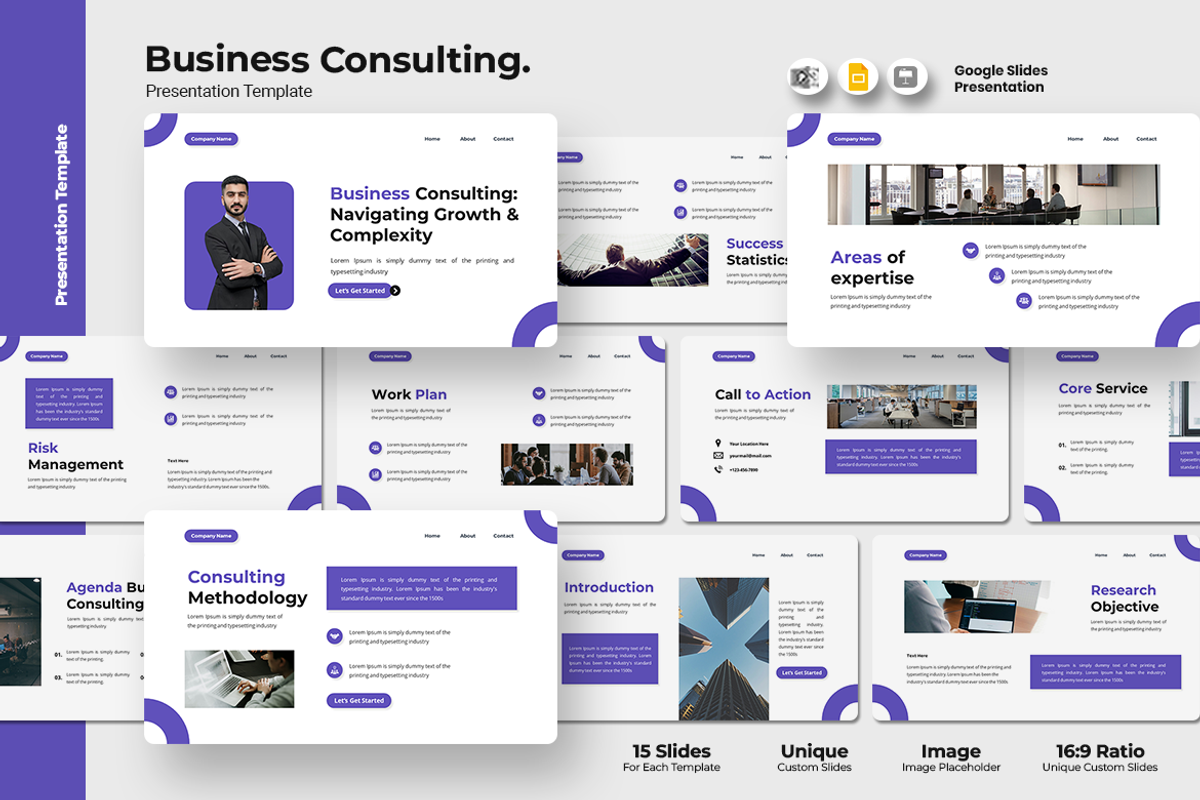Business Consulting - Google Slides, a Presentation Template by Iqsiart Studio (Photo 1 of 3)