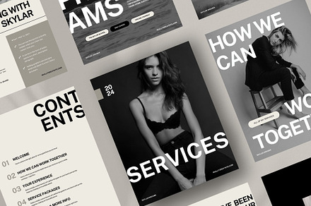 Aesthetic Welcome Packet Services, a Magazine Template by Superhero Design Co.