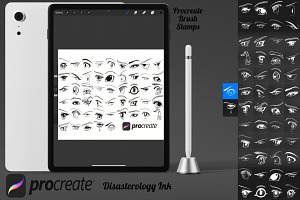 Cartoon Eyes Procreate Brush Stamp 4