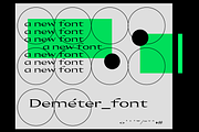Deméter Font, a Font by yaisalinas (Thumbnail 1 of 9)