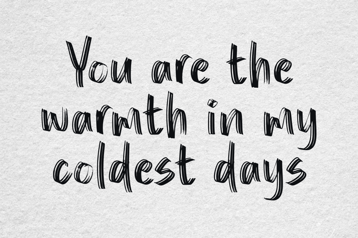Rough Punch - Handbrush Font, a Handwritten Font by Sronstudio (Photo 8 of 9)
