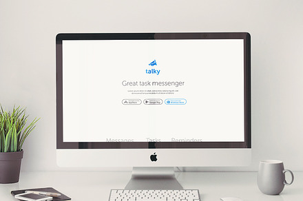 Multiplatform app landing page