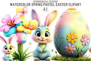Watercolor Spring Pastel Easter Clip, an Illustration by designcity5 (Thumbnail 1 of 5)