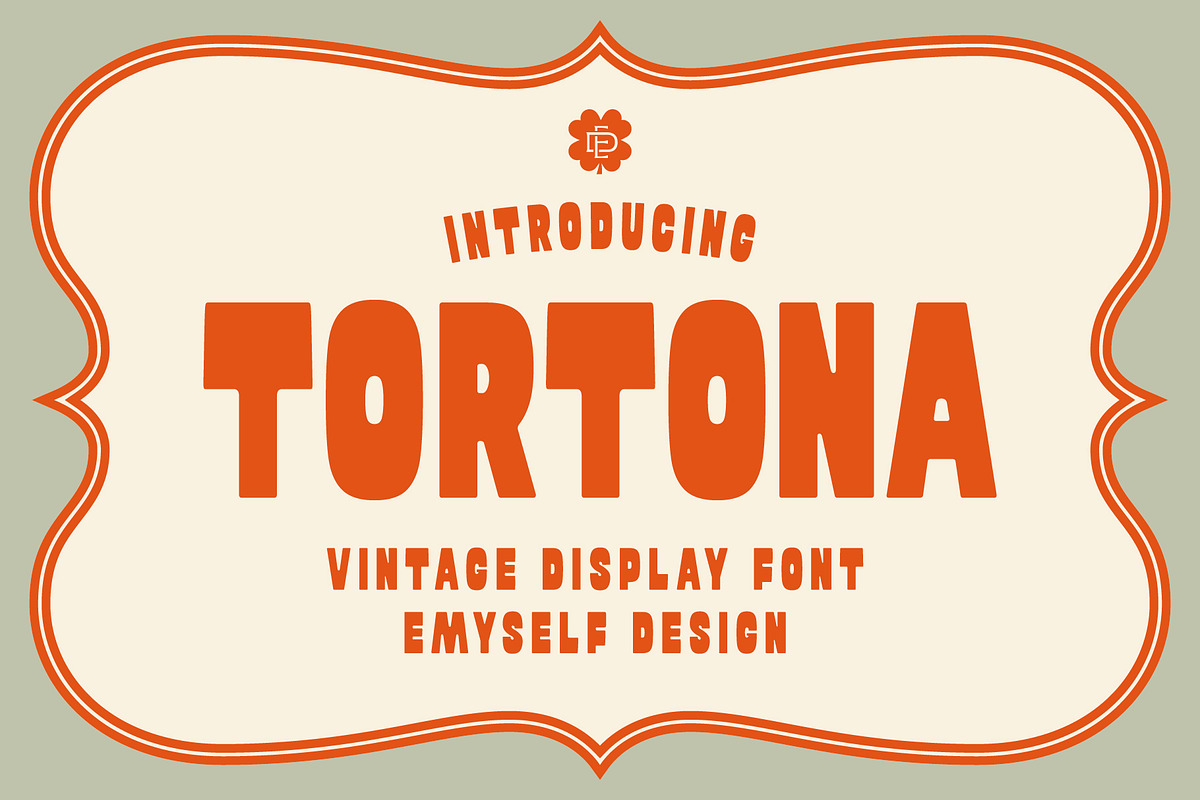 ED Tortona - Display font, a Sans Serif Font by Emyself Design (Photo 1 of 10)