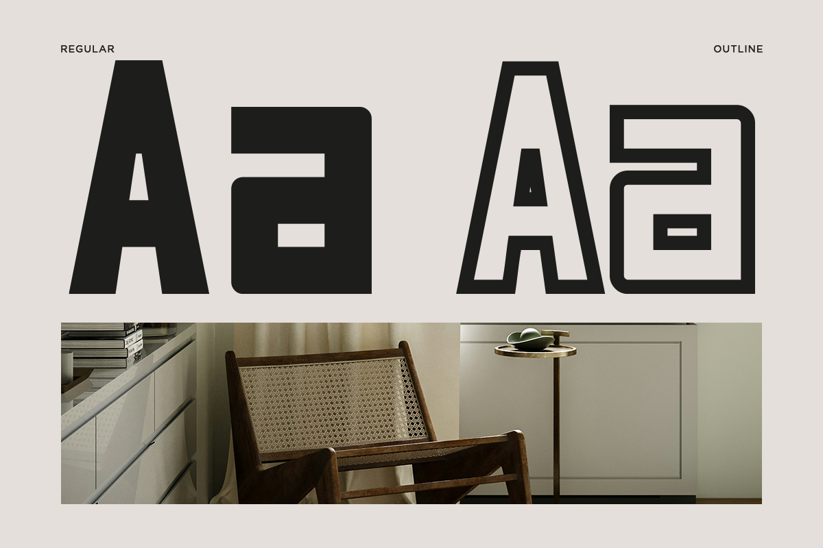 Angel Square - Geometric Typeface