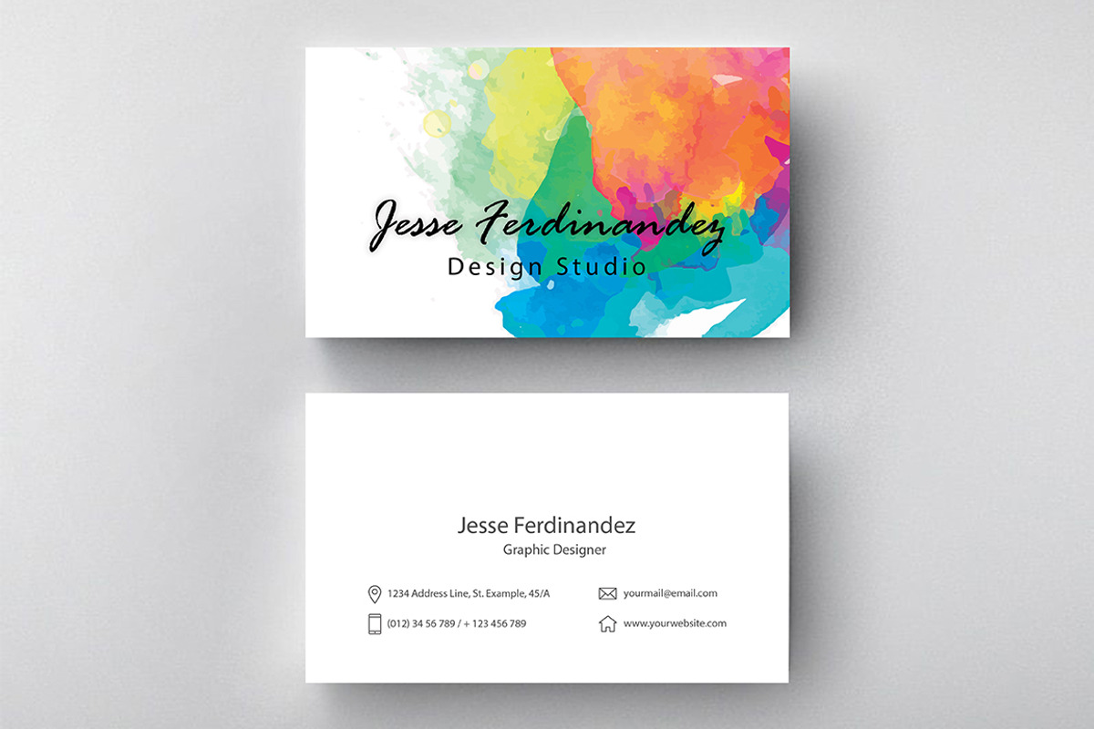 Artistic Business Card Template, a Business Card Template by M6 Gallery (Photo 4 of 5)