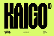 Kaigo - Bold Condensed Font, a Sans Serif Font by limitype (Thumbnail 1 of 12)