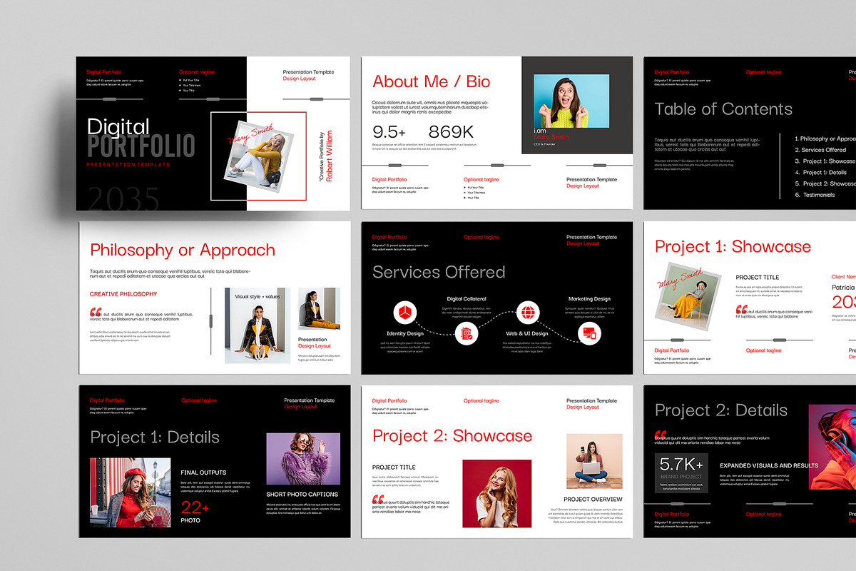 Digital Portfolio Presentation, a Presentation Template by MightyDesign (Photo 1 of 8)