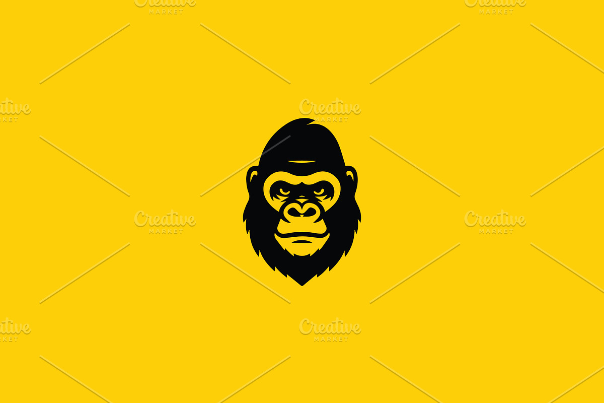 Gorilla logo collection, a Branding & Logo Template by Team_Ultra_Graphics (Photo 8 of 9)