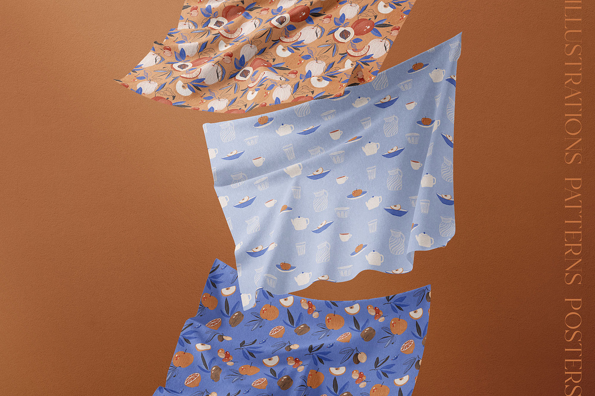 Cats & Fruits | Posters Collection, a Food Illustration by Anastezia Luneva (Photo 4 of 10)