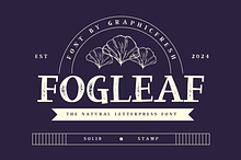 Fogleaf - The Natural Letterpress