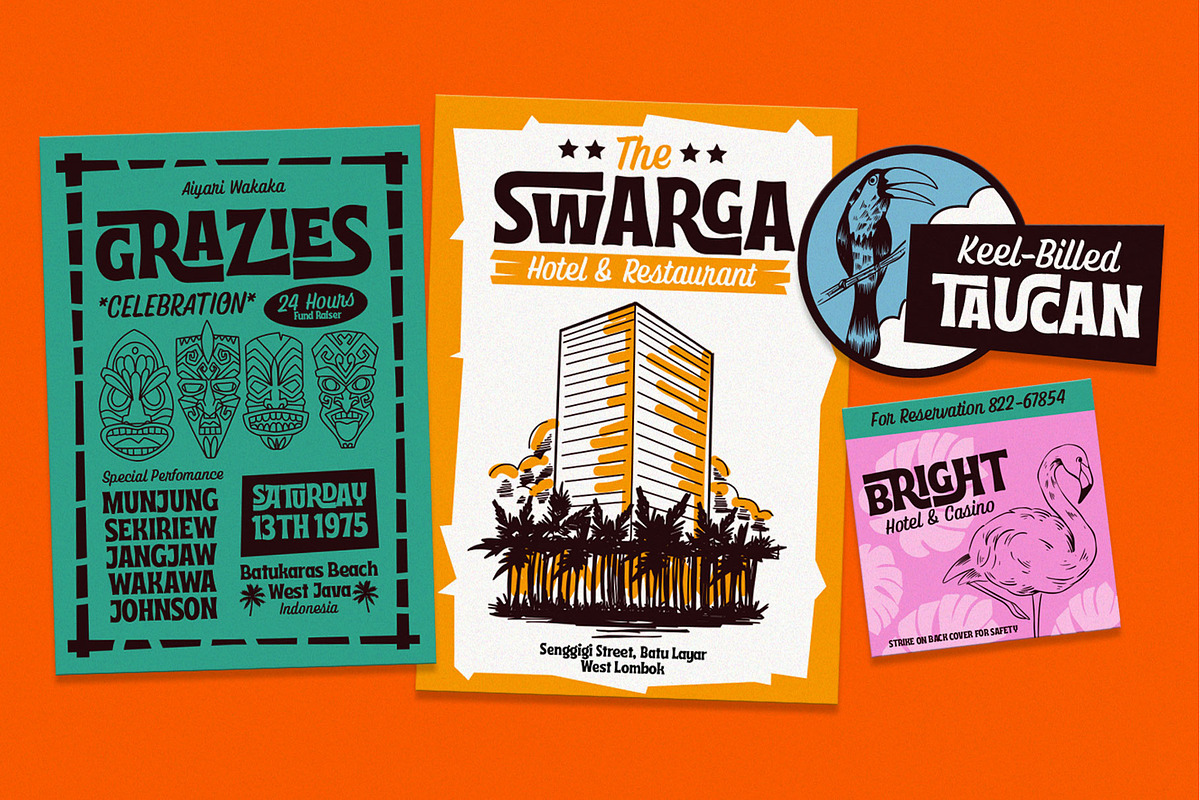 Tropika Island Font Family, a Font by Aiyari (Photo 11 of 14)