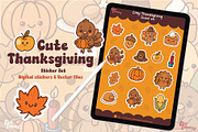Cosy Thanksgiving Sticker Set, a Graphic by Dori Debreceni draws (Thumbnail 3 of 4)